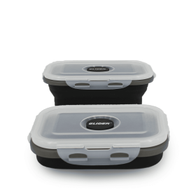 GLIDER S20 Black Bento Premium Lunch Box & Food Storage Container